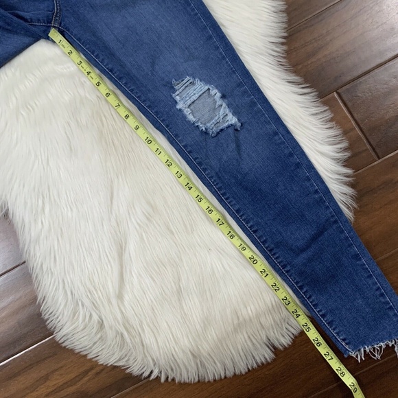 Levi's Size‎ 27 Quebec Storm Distress Mile High Super Skinny Denim Jeans - Picture 4 of 8